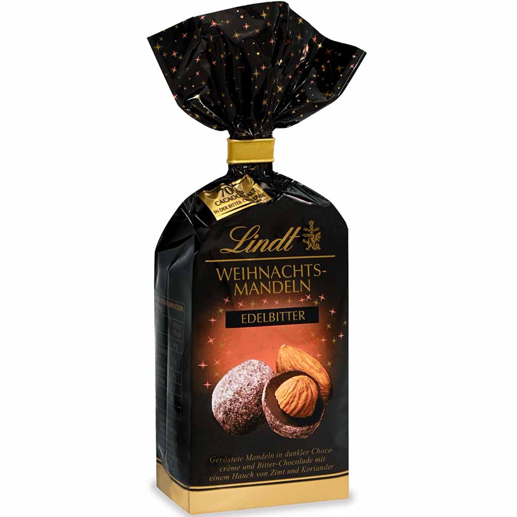Lindt Weihnachts-Mandeln Edelbitter 100g MHD:30.3.25