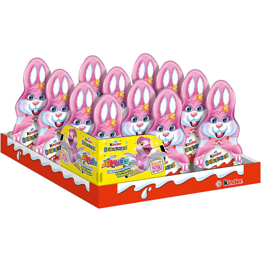 kinder Schokolade Rosa-Hase mit Überraschung 12x75g=900g