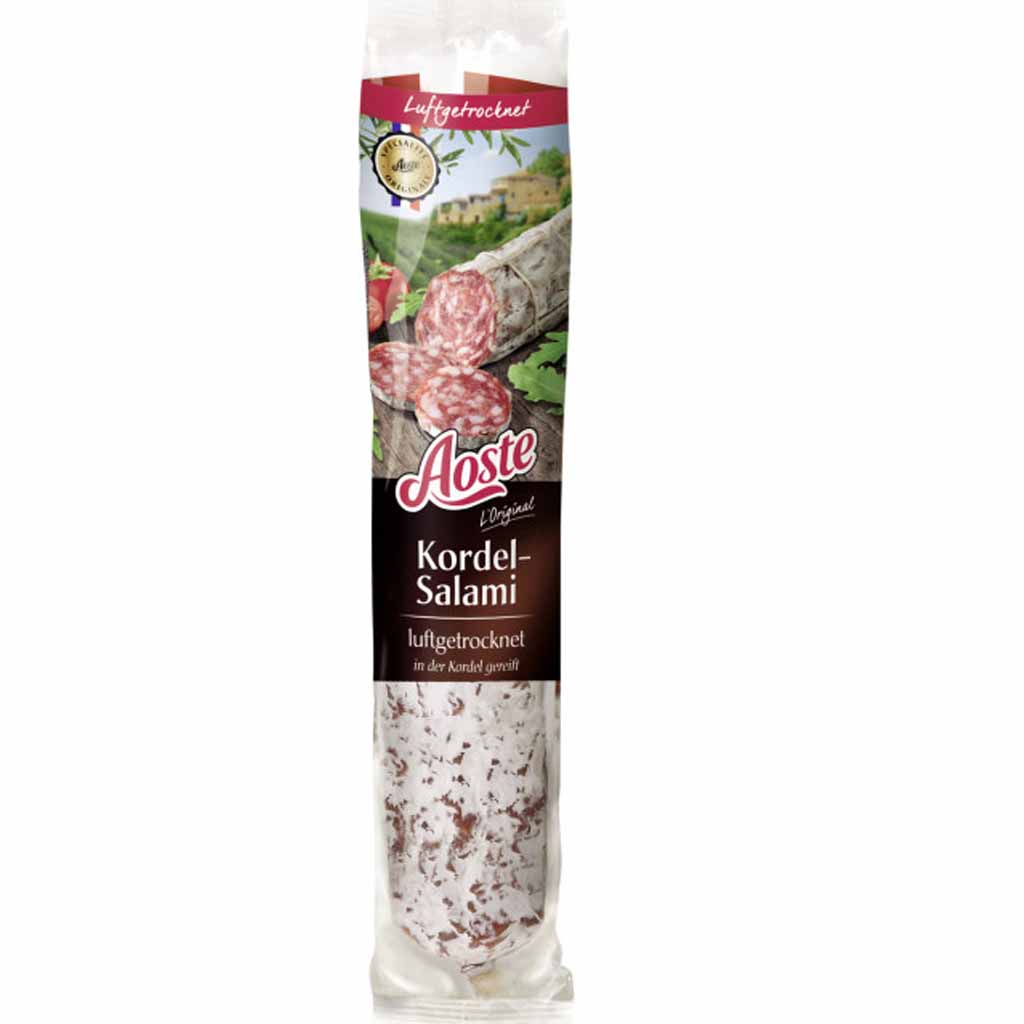 Aoste luftgetrocknete Kordelsalami 250g MHD:3.9.24