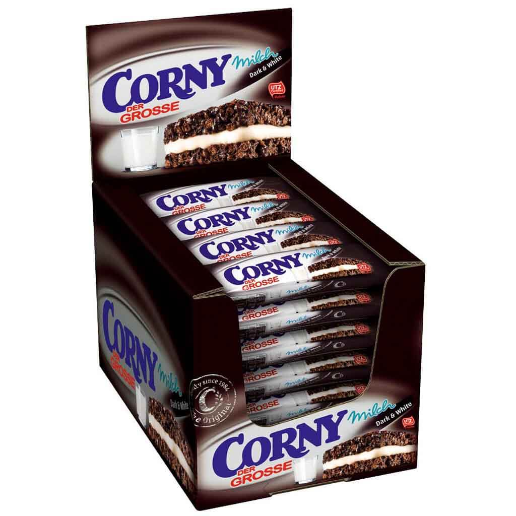 24x Corny Der Grosse Milch Dark & White á 40g=960g MHD:4.6.25