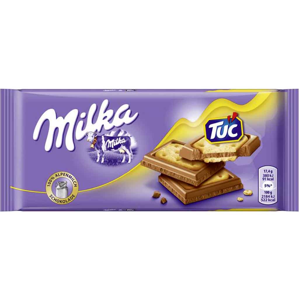 5x MILKA Tafel TUC Schokolade á 87g=435g MHD:29.7.21