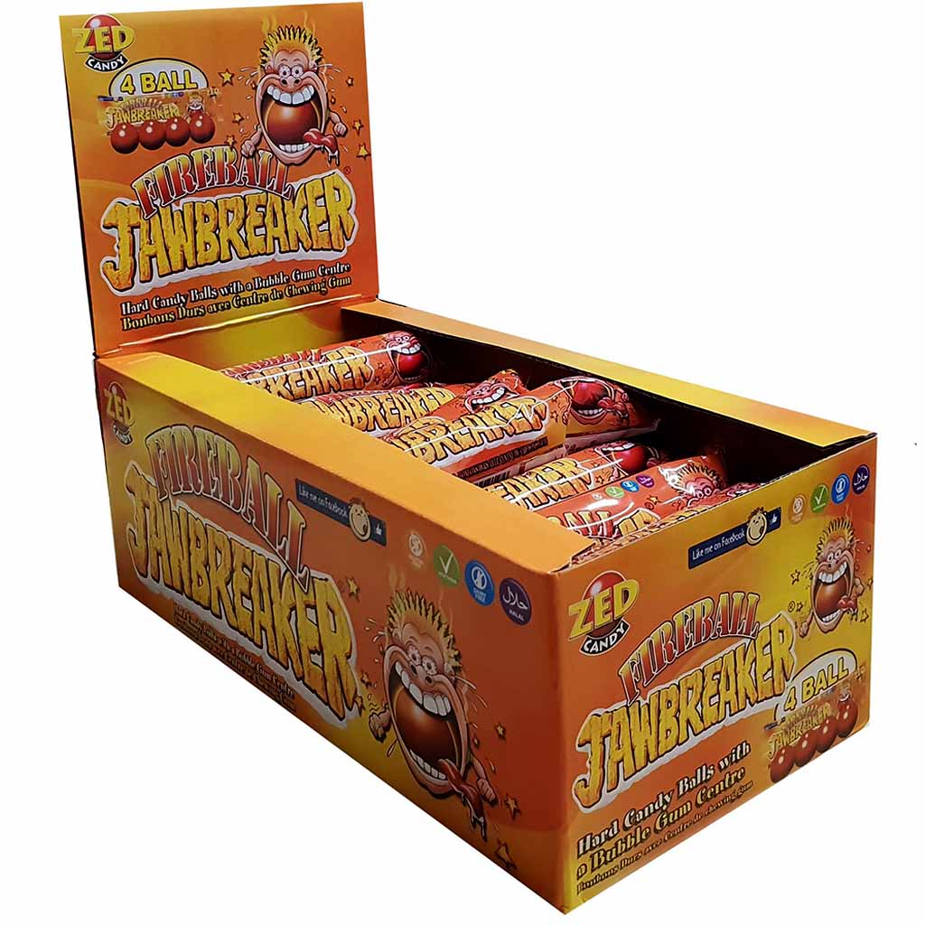 ZED Fireball Jawbreaker Bonbon mit Kaugummikern 30x33g=990g MHD:2.9.22
