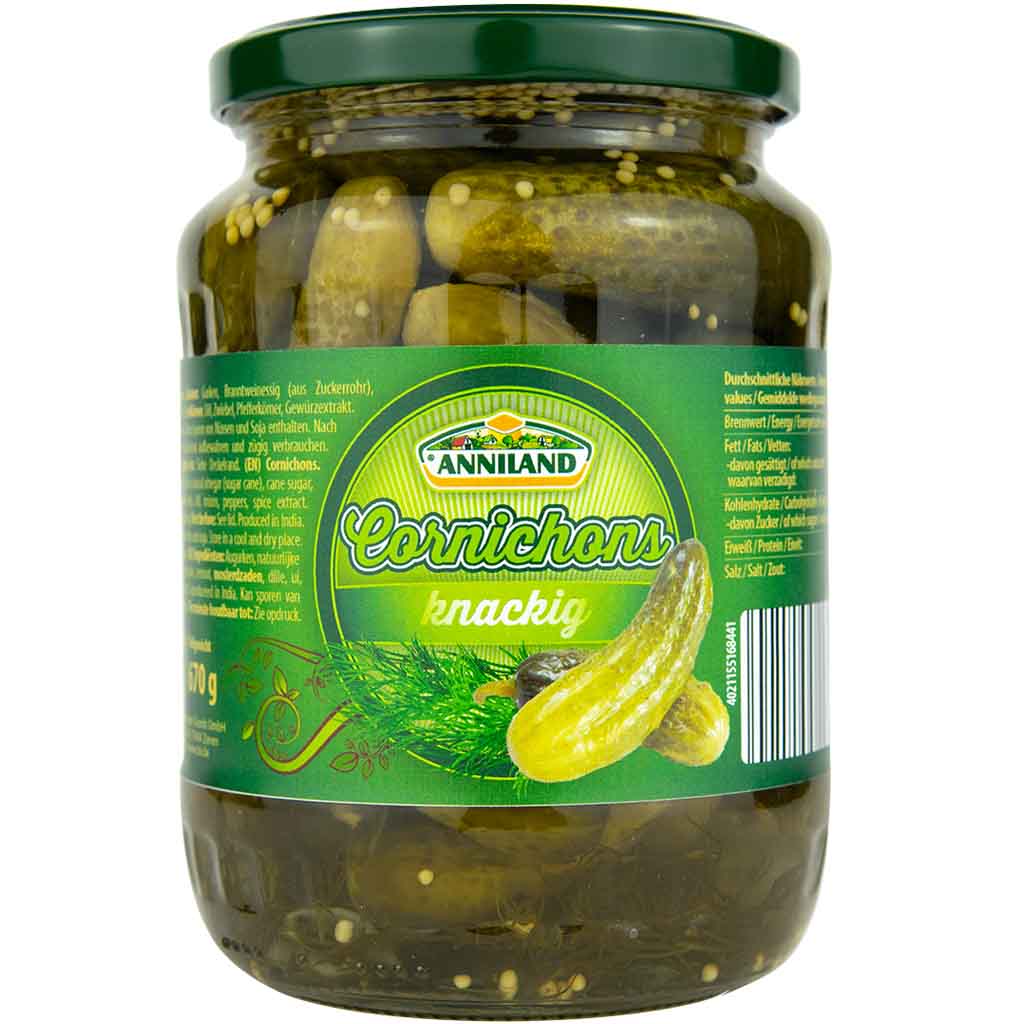 Anniland Cornichons knackig 370g MHD:4.11.26