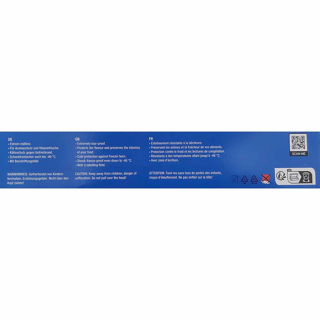 Quickpack Gefrierbeutel 8 Liter 12 Stück 40x60cm