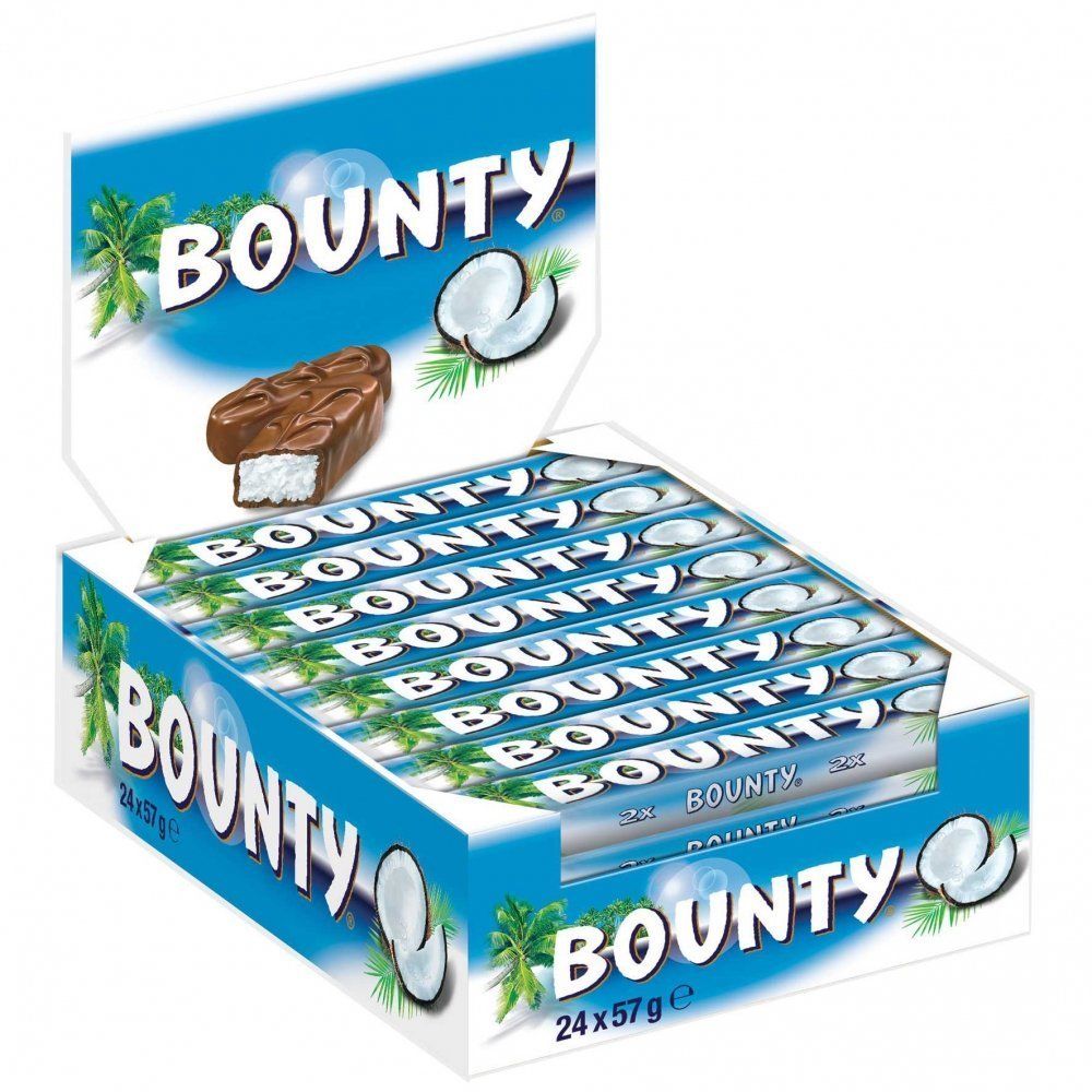 Bounty Doppelriegel Milch 24x 57g=1368g MHD:5.1.25