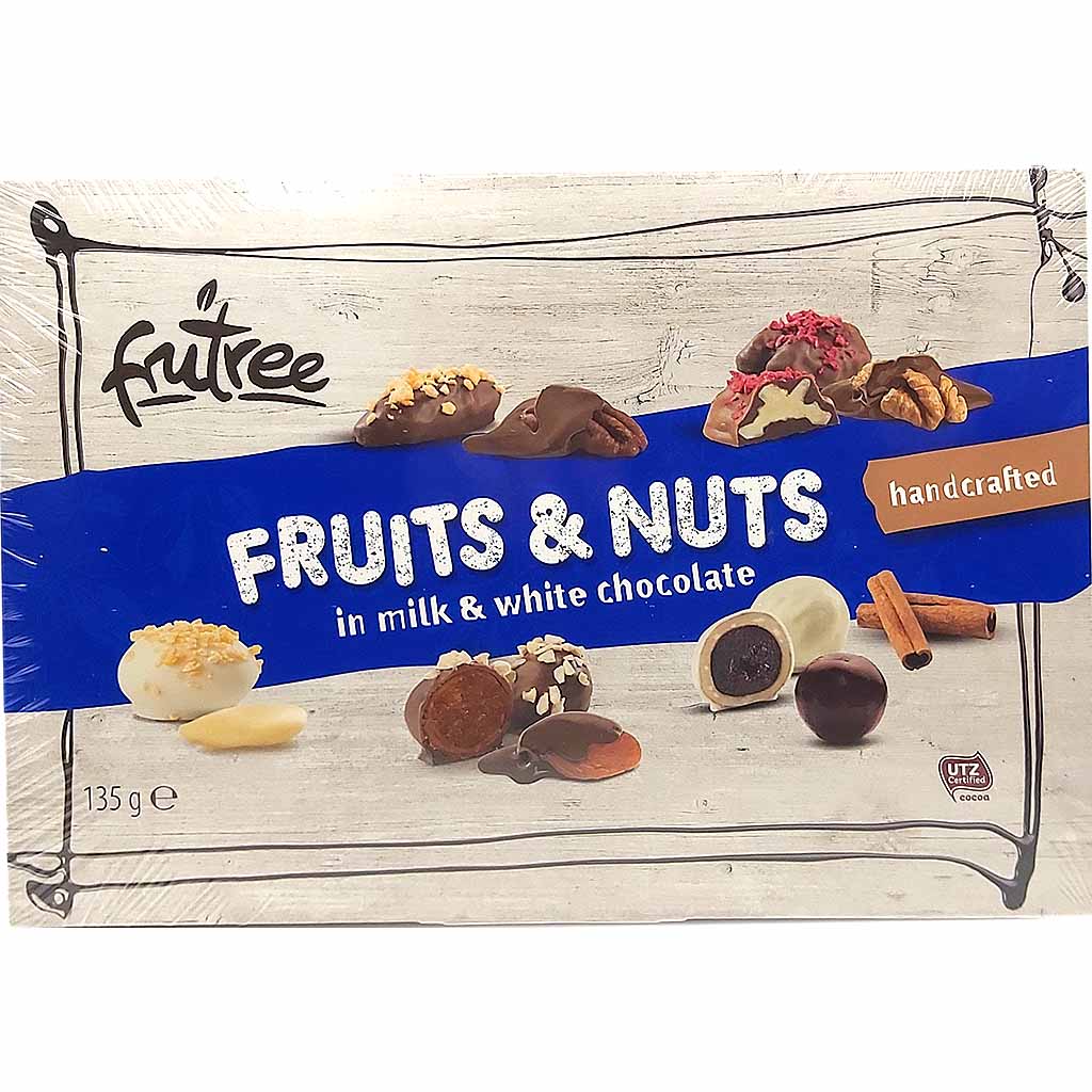 Fruits & Nuts in Milch & Weisser Schokolade 135g