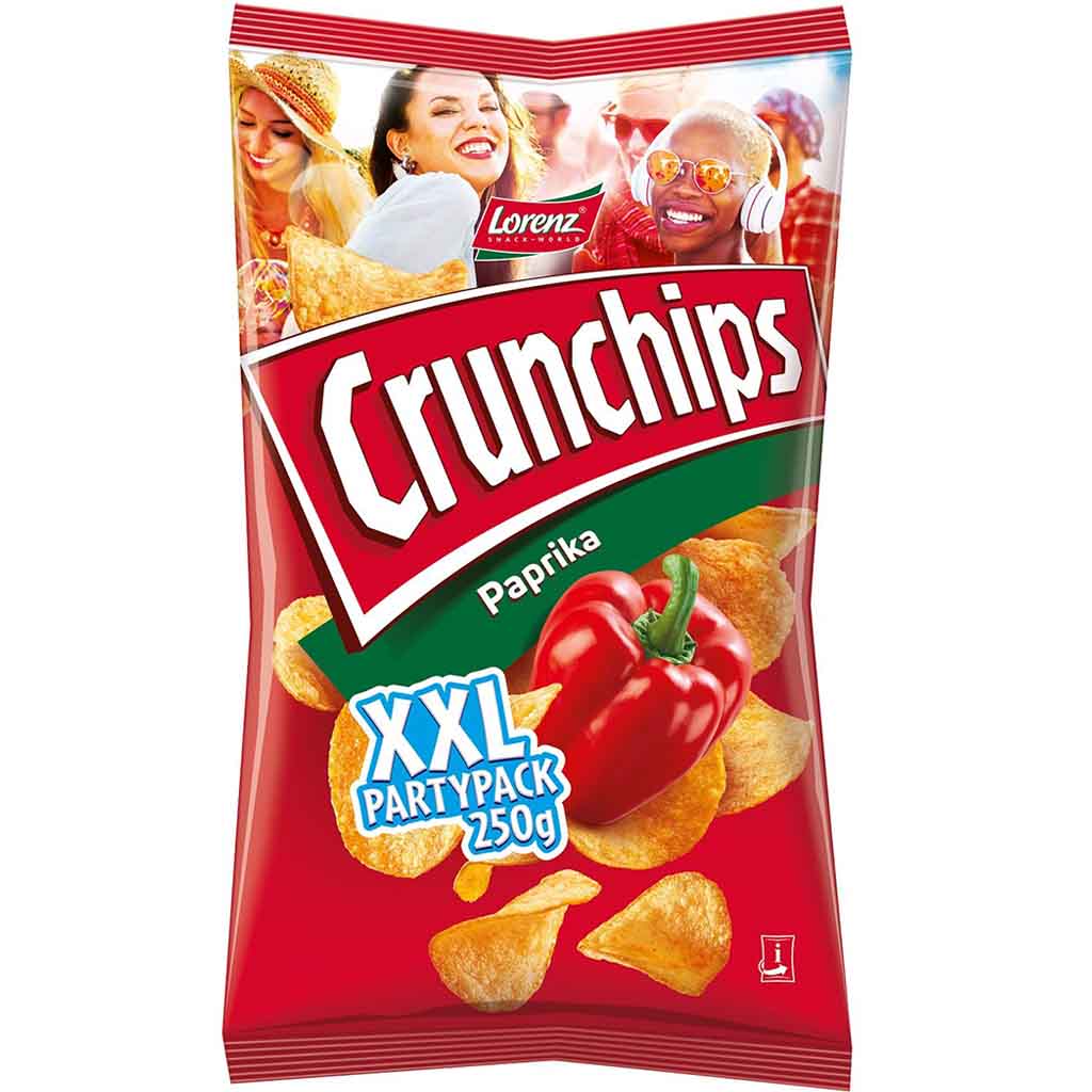 Lorenz Crunchips Paprika XXL Party Pack 250g