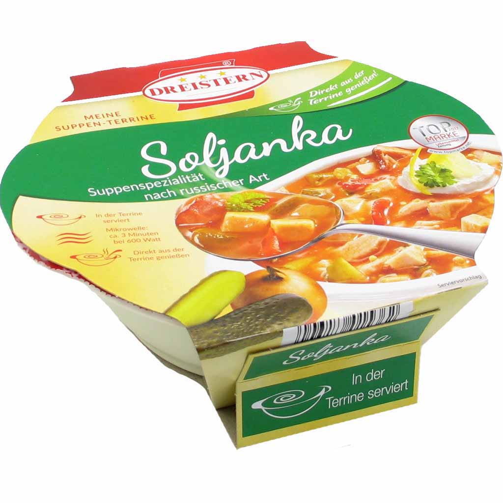 Dreistern Fertiggericht Soljanka nach russischer Art 400ml MHD:25.9.23