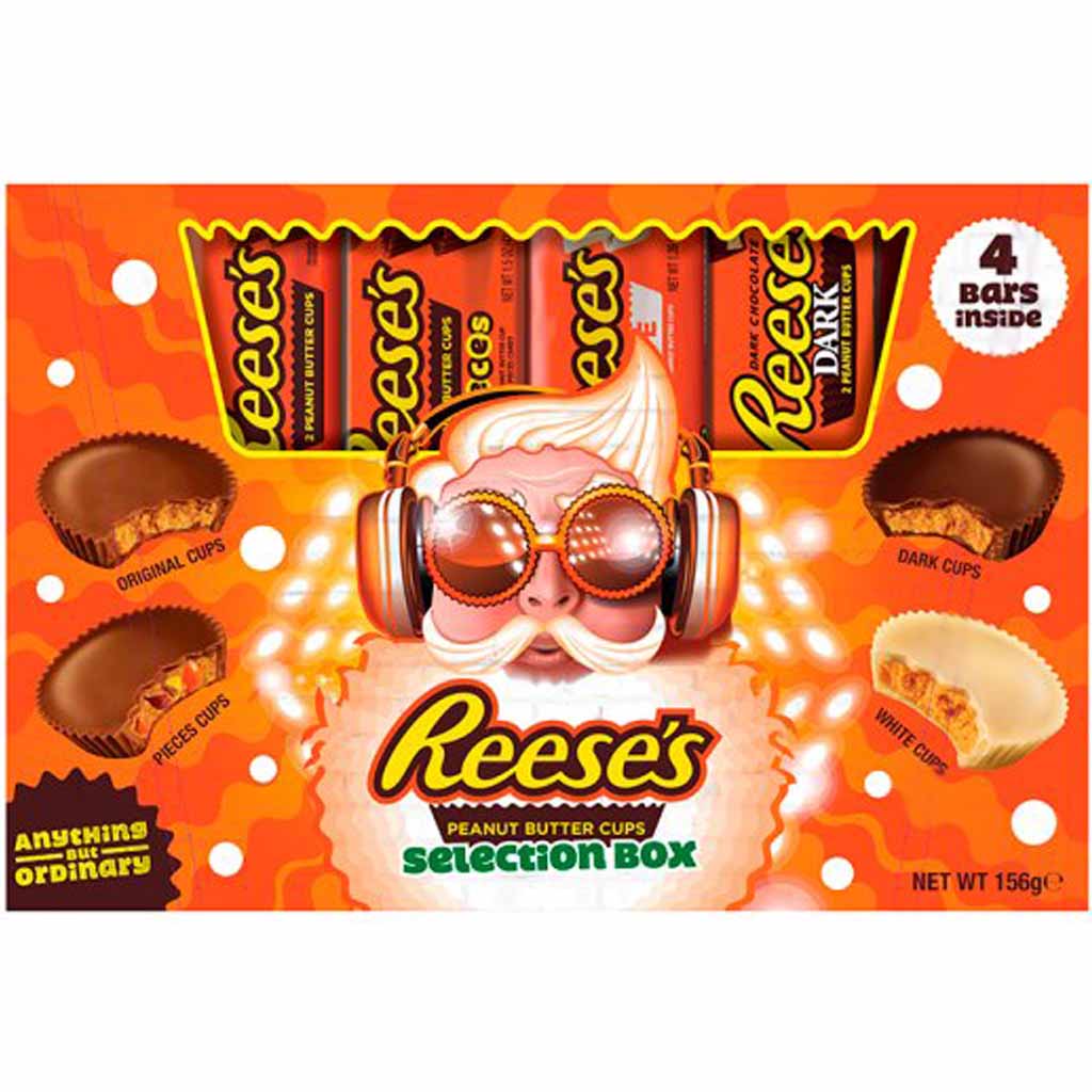 Reeses Peanut Butter Cups Selection Box 4-fach sortiert 156g MHD:1.3.21