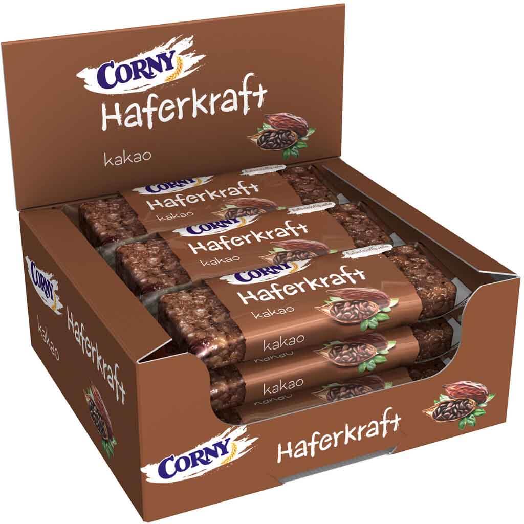 12x Corny Haferkraft Kakao á 65g=780g MHD:14.8.24