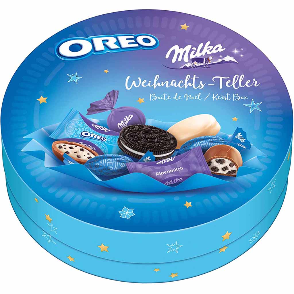 Milka Weihnachts-Teller Oreo 198g MHD:30.3.24