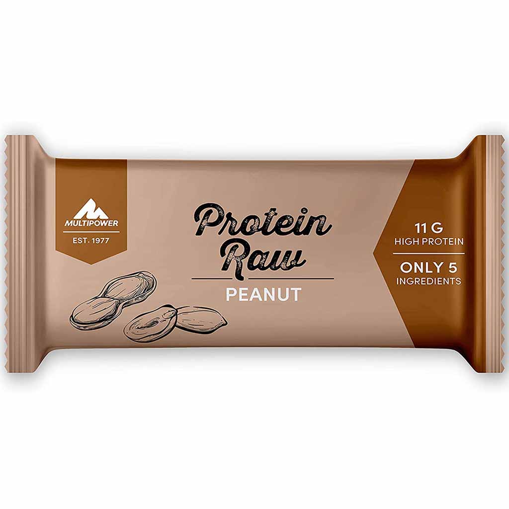20x Multipower Proteinriegel Raw Peanut á 45g=900g MHD:30.3.20