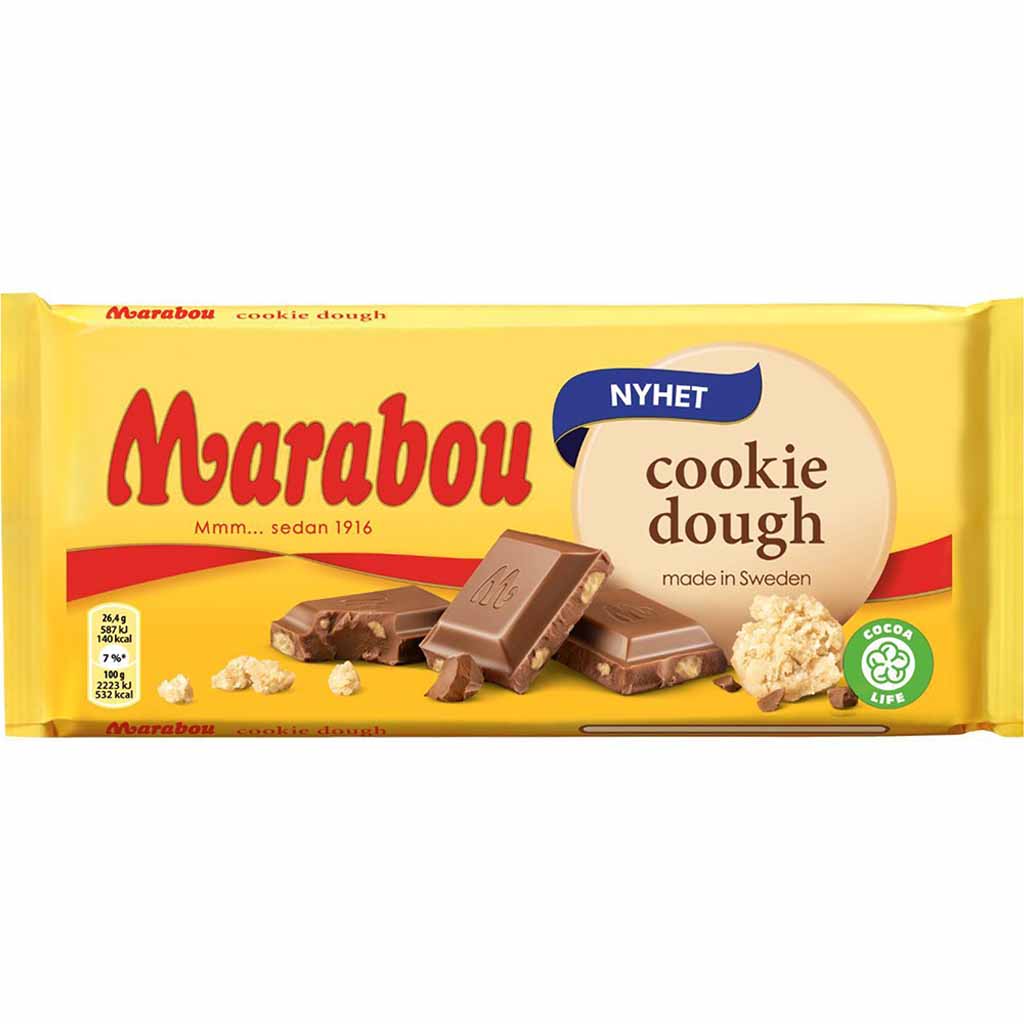 Marabou Tafelschokolade Cookie Dough 185g MHD:21.2.22