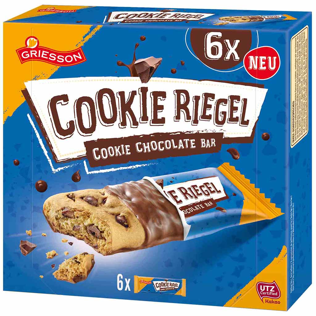 Griesson Cookie Riegel 6er 168g MHD:31.12.22