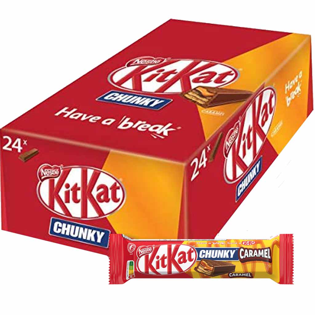 KitKat Chunky Caramel 24x43,5g=1044g MHD:30.12.23