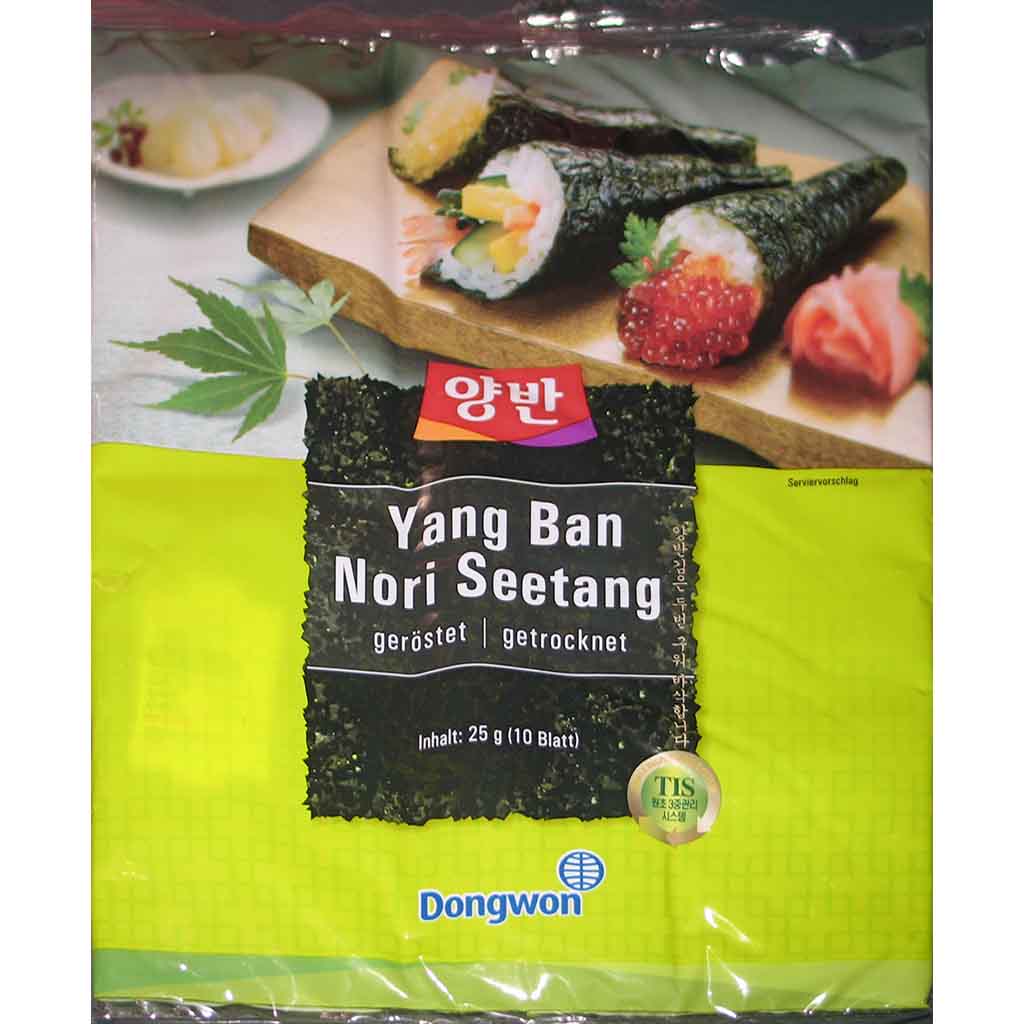 Dongwon Yang Ban Mori Seetang Blätter geröstet getrocknet 25g MHD:22.9.24