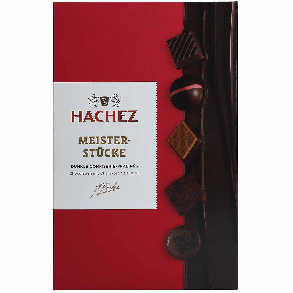 Hachez Pralines Meisterstücke Dunkel 150g MHD:9.3.25