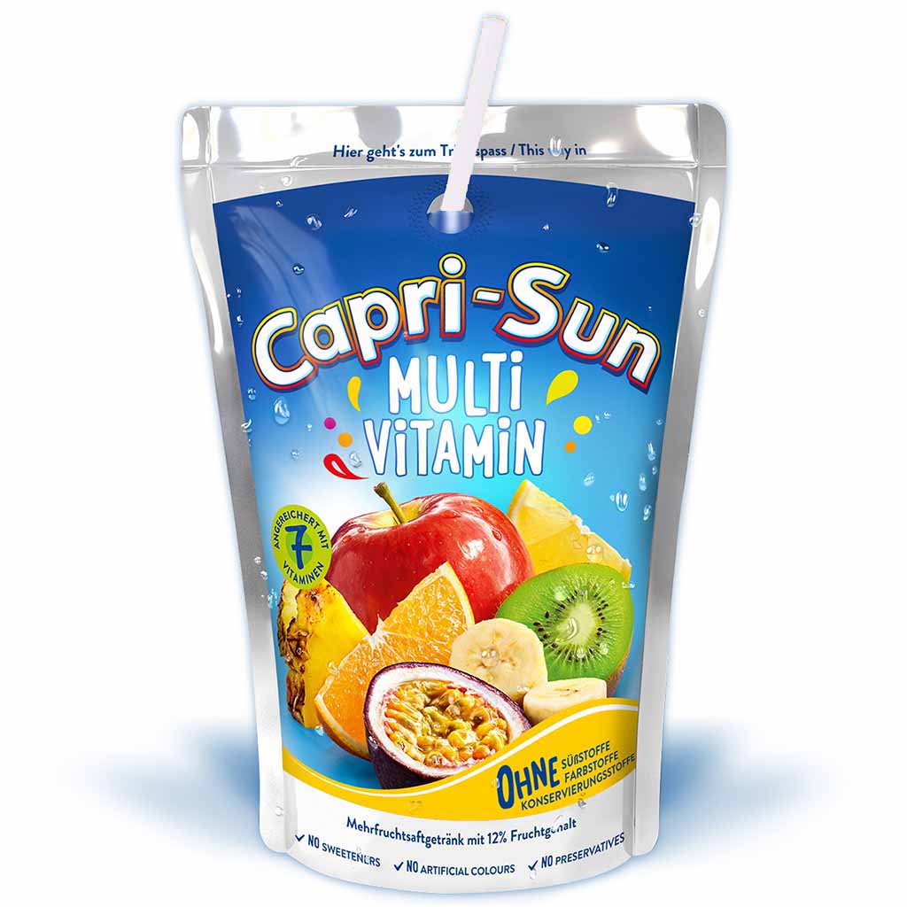 Capri-Sun Multi Vitamin 10 x 200ml=2L  mit Papiertrinkhalm