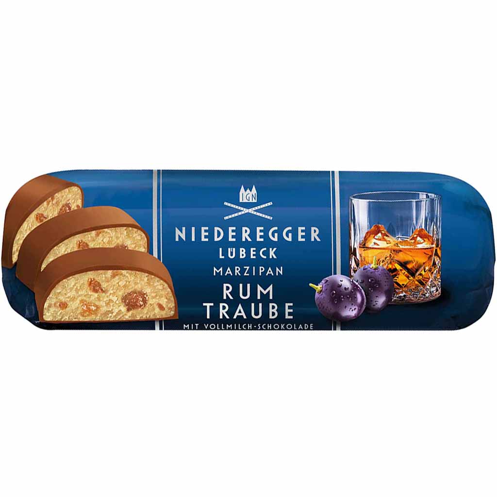 Niederegger Marzipan Brot Rum Traube 125g MHD:9.1.25