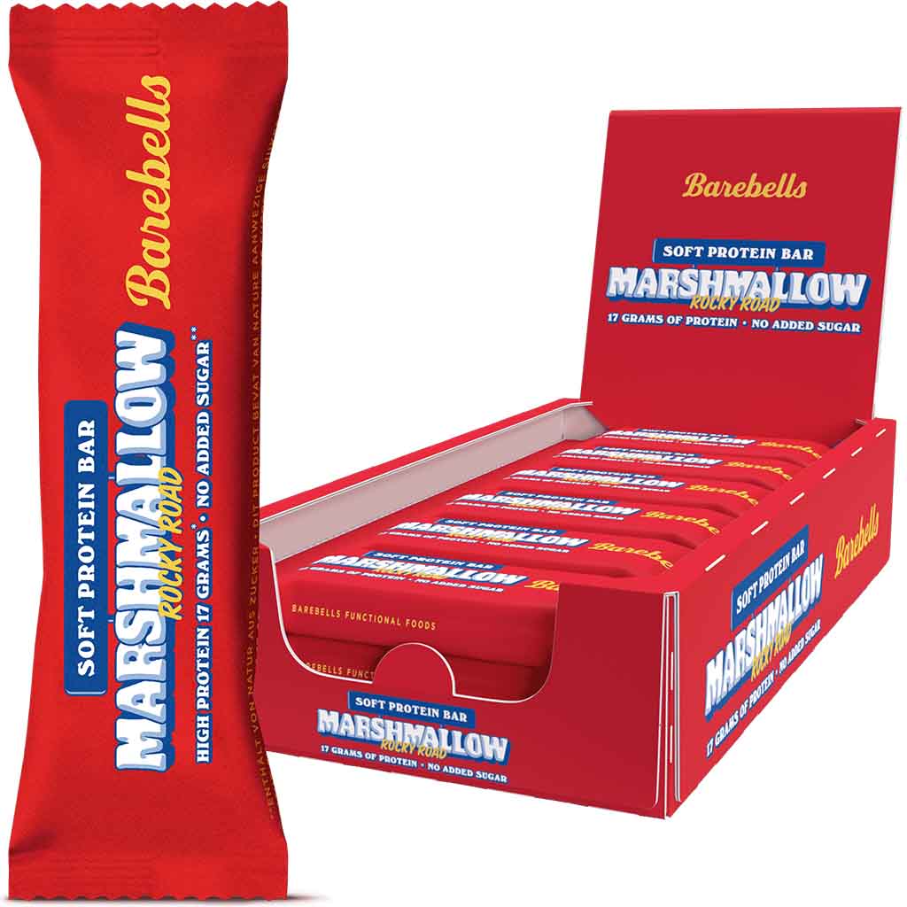 12x Barebells Soft Protein Bar Marshmallow Rocky Road á 55g=660g MHD:7.3.25