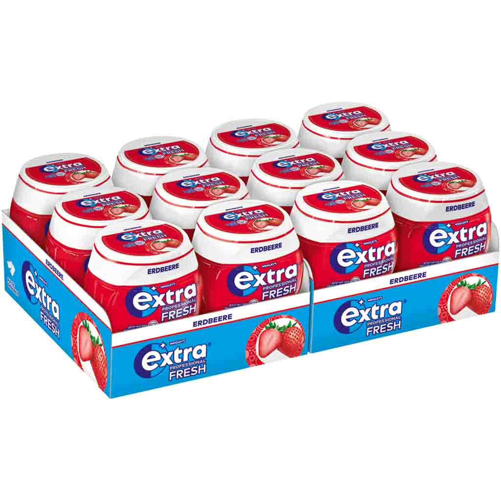 Wrigleys Extra Professional Fresh Erdbeere 12x50er Dose MHD:28.7.25