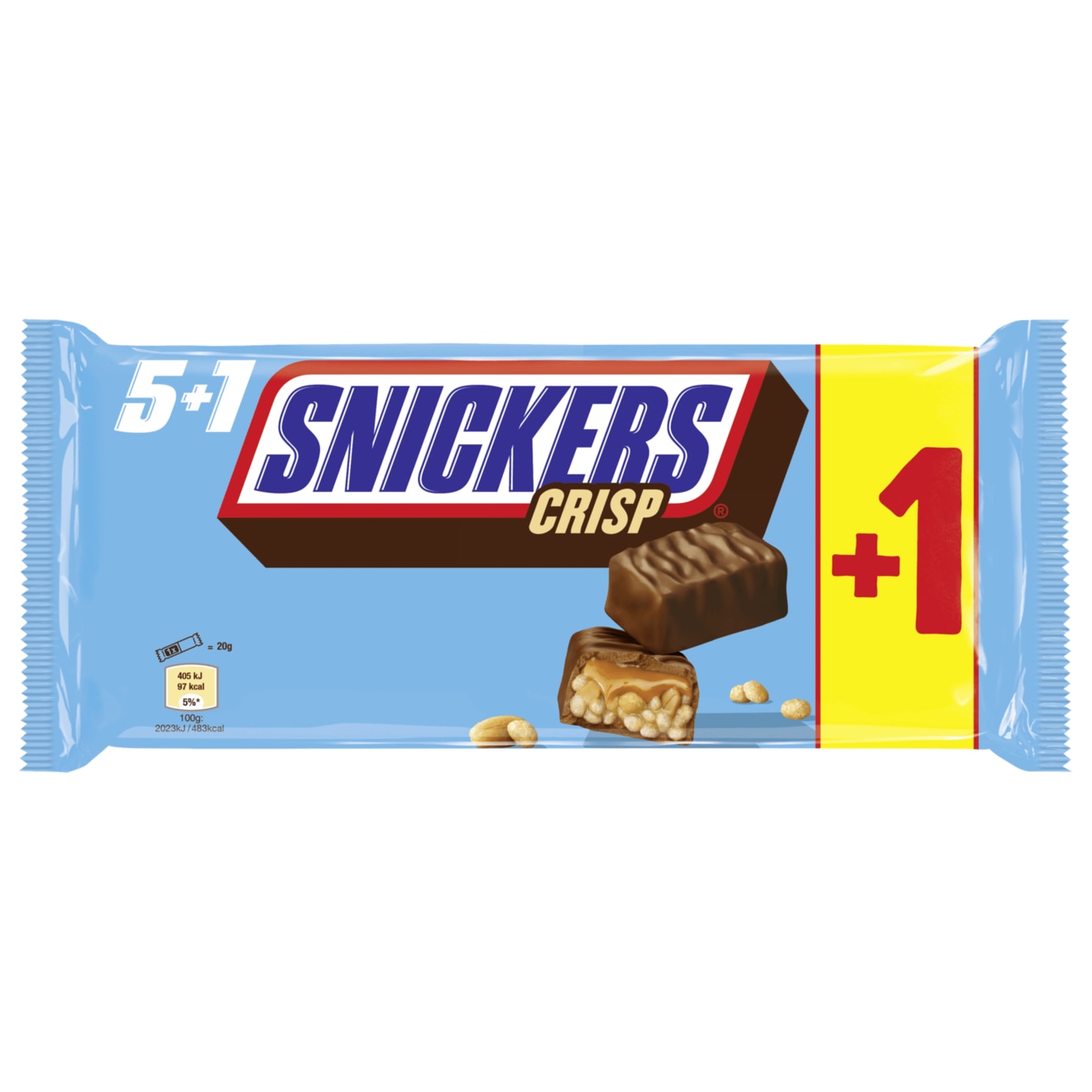 Snickers Crisp 6er Multipack 6x 40g MHD:5.12.22