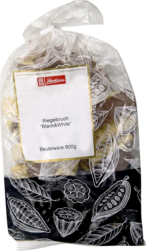 Parlasca Schokoladenbruch Black & White 800g MHD:30.12.22