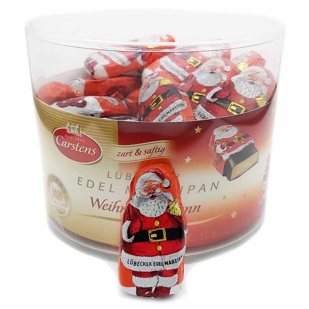 40 Marzipan Weihnachsmänner a 12.5g 500g MHD:31.5.20