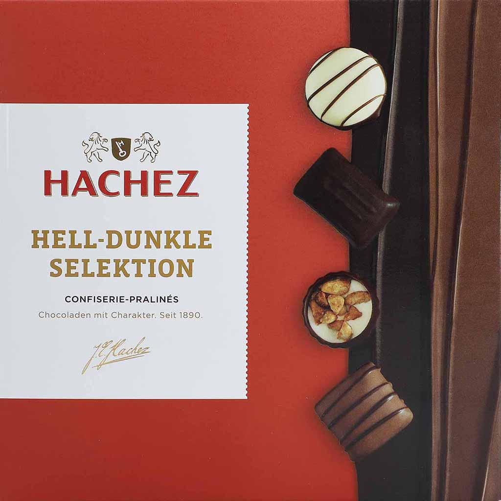 Hachez Pralines Hell-Dunkle Selektion 125g MHD:17.2.25