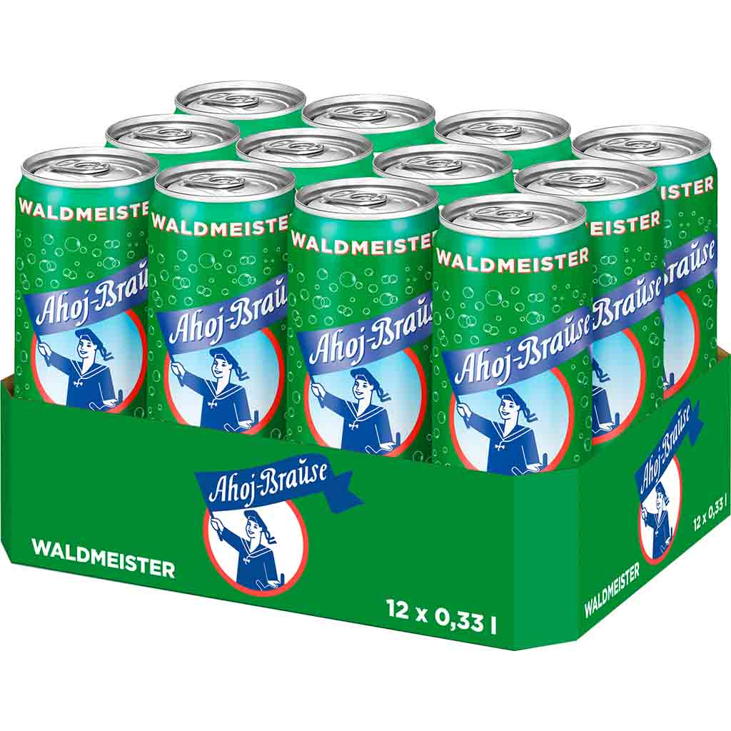 12x Ahoj-Brause Brause Waldmeister DOSE á 0,33L=3,96L MHD:19.4.25