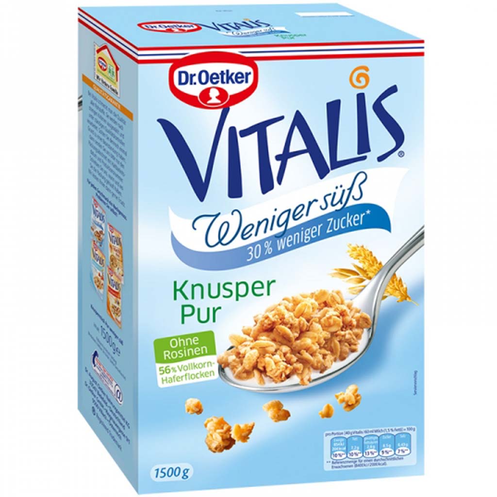 Dr.Oetker VITALIS Weniger süß Knusper Pur 1500g