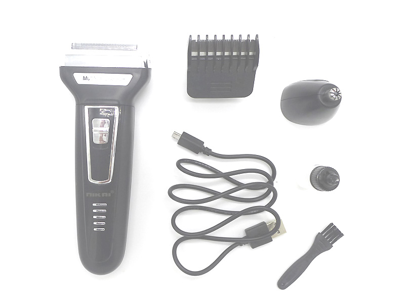 USB Rasierer Haarschneider Nasenhaarschneider Set 3in1, USB wiederaufladbar,