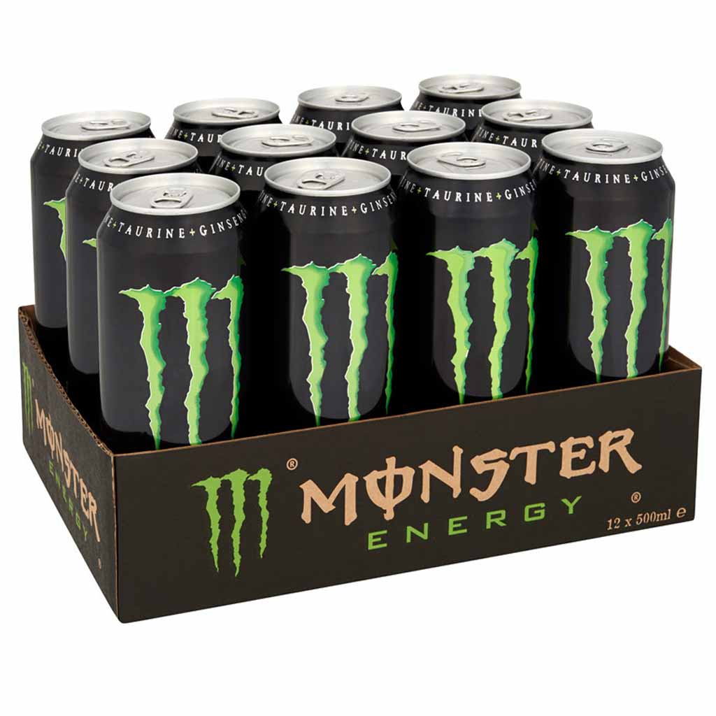 12x Monster Energy Drink DOSE á 500ml=6L MHD:30.7.25