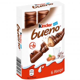 Kinder Bueno 6er Schokoriegel 129g MHD:19.3.25