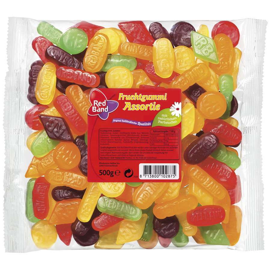 Red Band Fruchtgummi Assortie 500g MHD:25.12.25