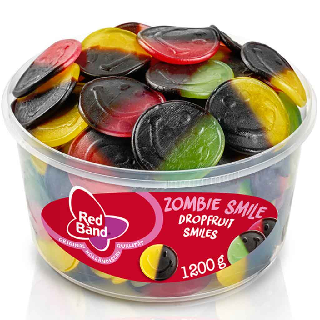 Red Band Fruchtgummi Lakritz Zombie Smile 1200g MHD:11.10.25