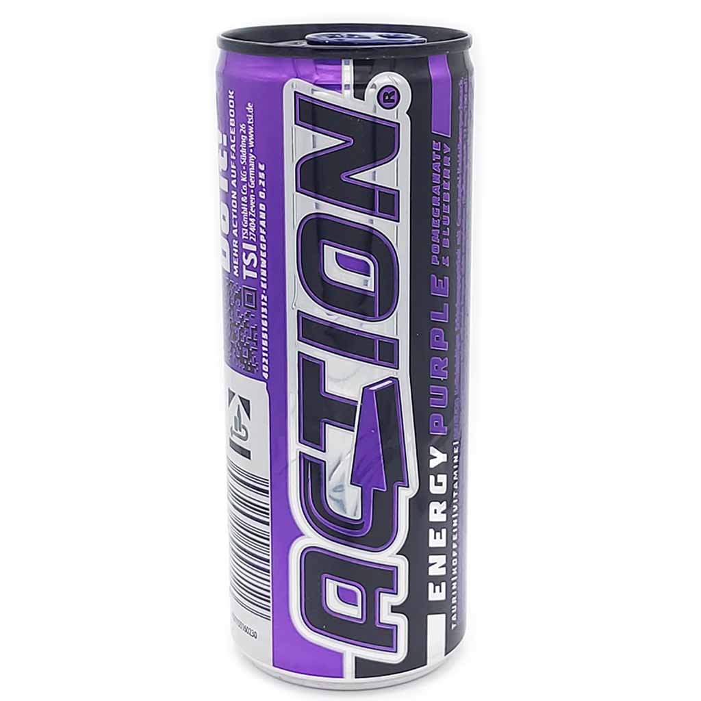 Action Energy Drink Purple DOSE 250ml MHD:28.1.26