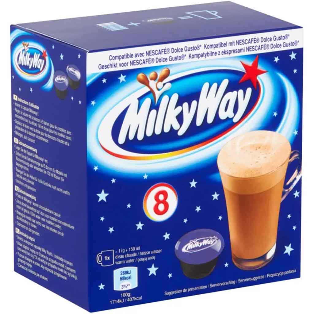 Milky Way Dolce Gusto Kapseln 8 Tassen 136g MHD:21.2.23