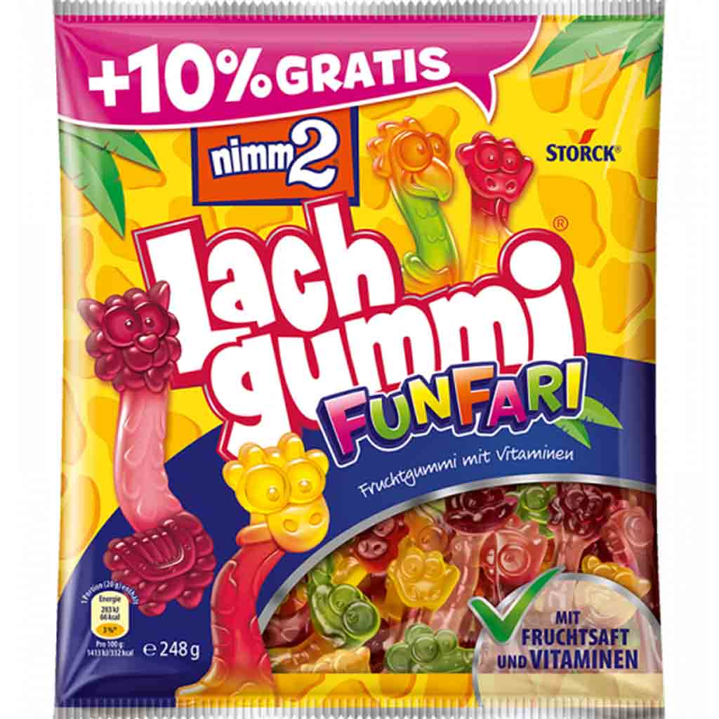Storck Nimm2 Lachgummi FunFari 248g