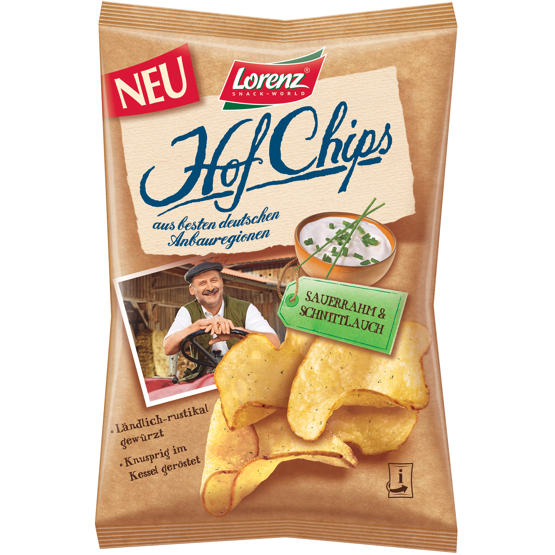 HofChips Sauerrahm & Schnittlauch 12x 110g MHD:8.3.21