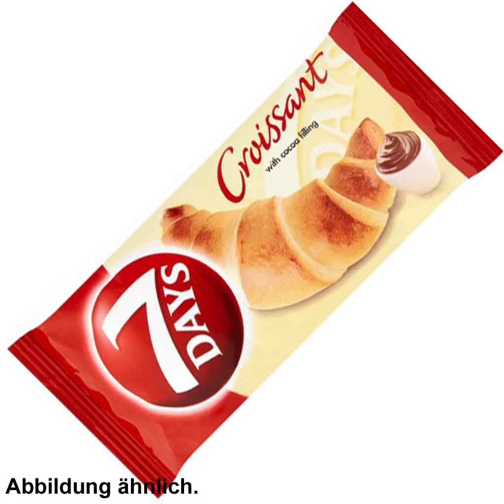 10x 7Days Croissant Kakaocreme á 60g=600g MHD:27.3.22