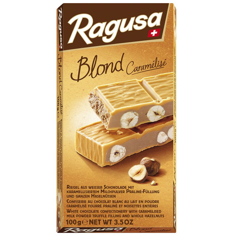 Ragusa Blond 100g Schweizer Premium Tafelschokolade MHD:30.1.25