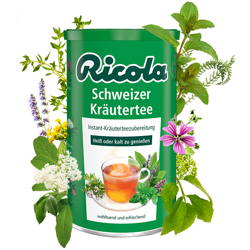 Ricola Schweizer Kräutertee 200g Dose MHD:30.4.26