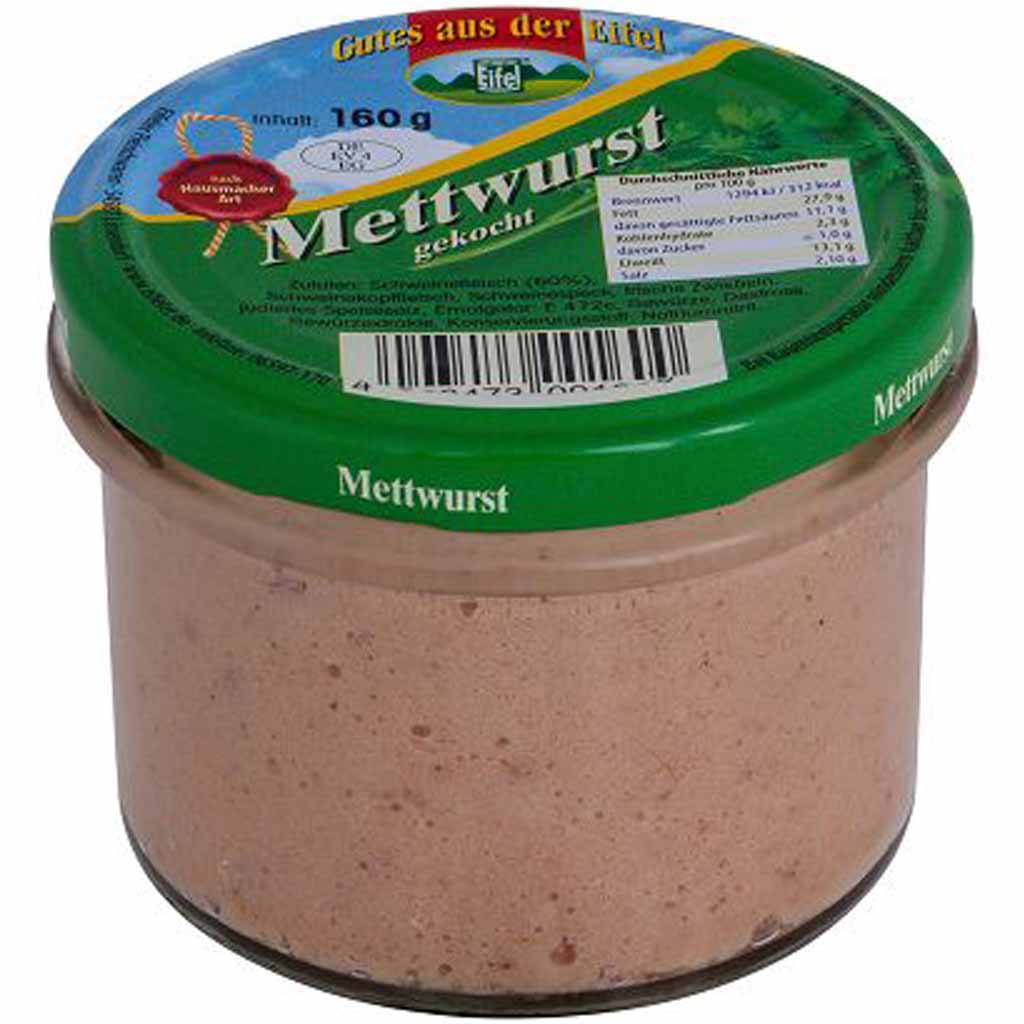 Gutes aus der Eifel Mettwurst nach Hausmacher Art 160g MHD:6.5.26
