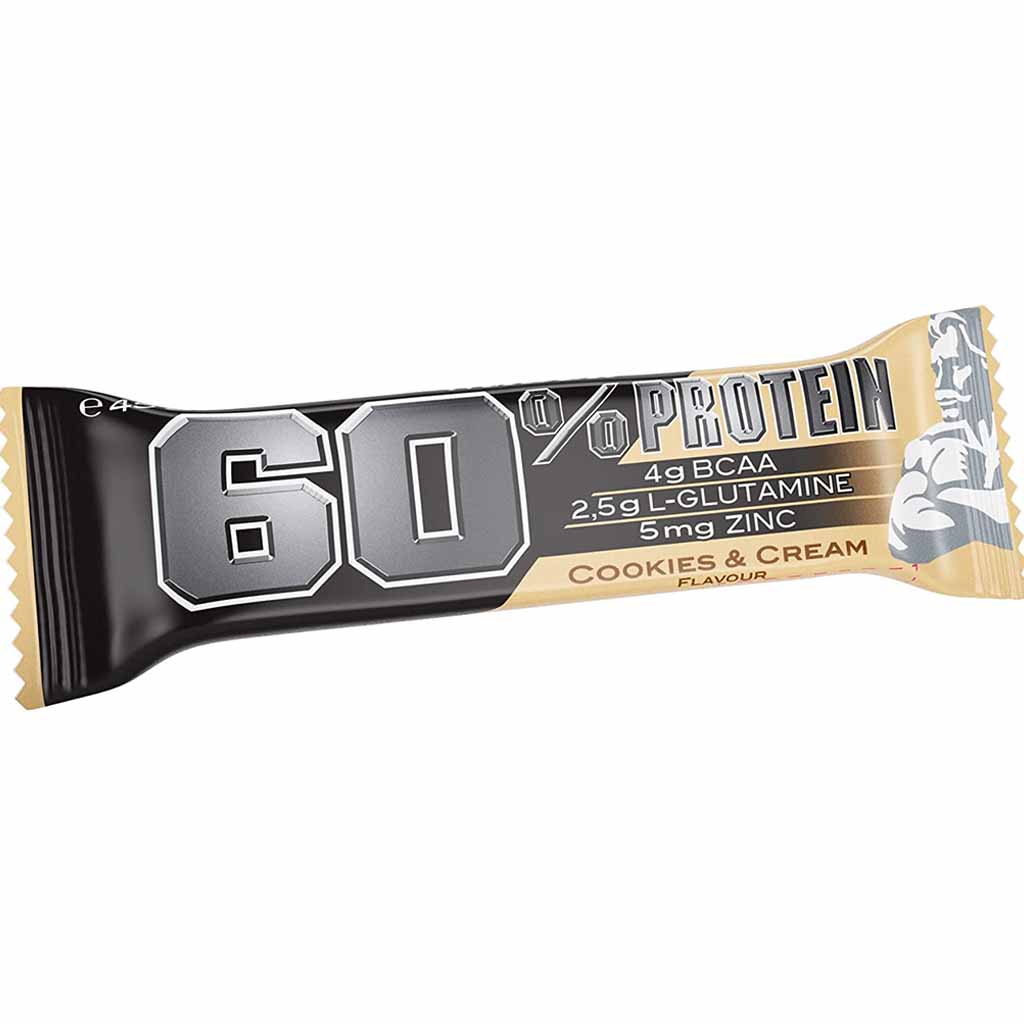 24x Weider 60% PROTEIN Riegel Cookie & Cream á 45g=1080g MHD:30.4.25