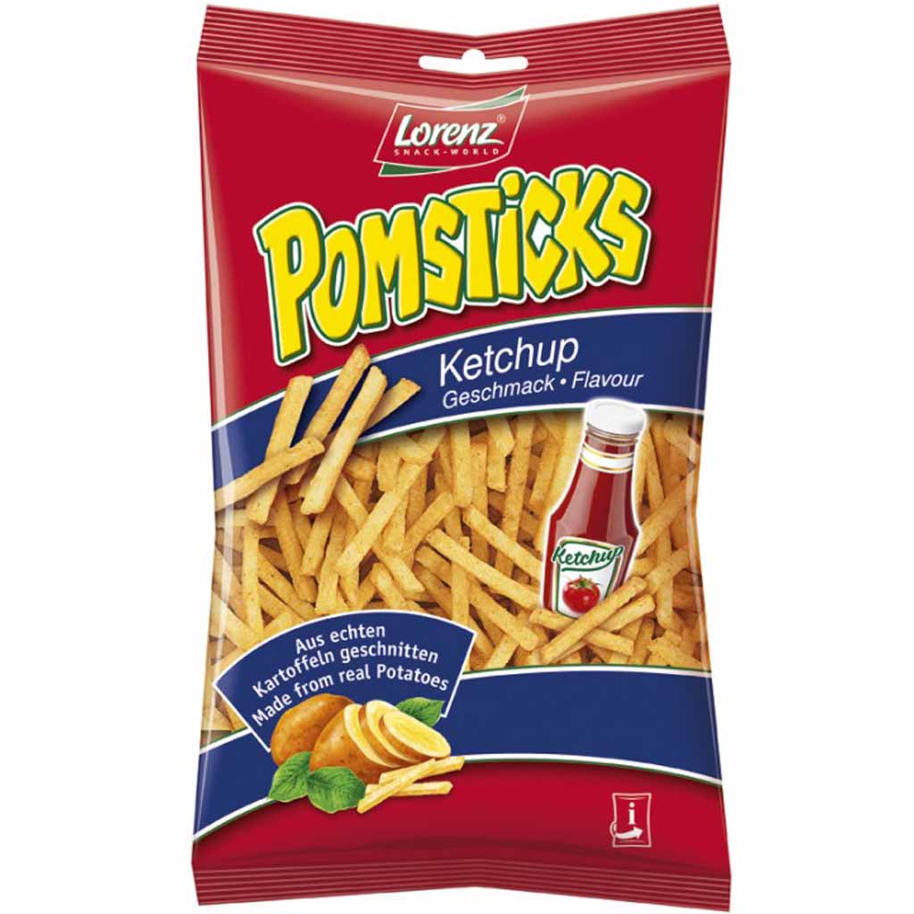 20x Lorenz Pomsticks Ketchup á 100g=2kg MHD:30.7.20