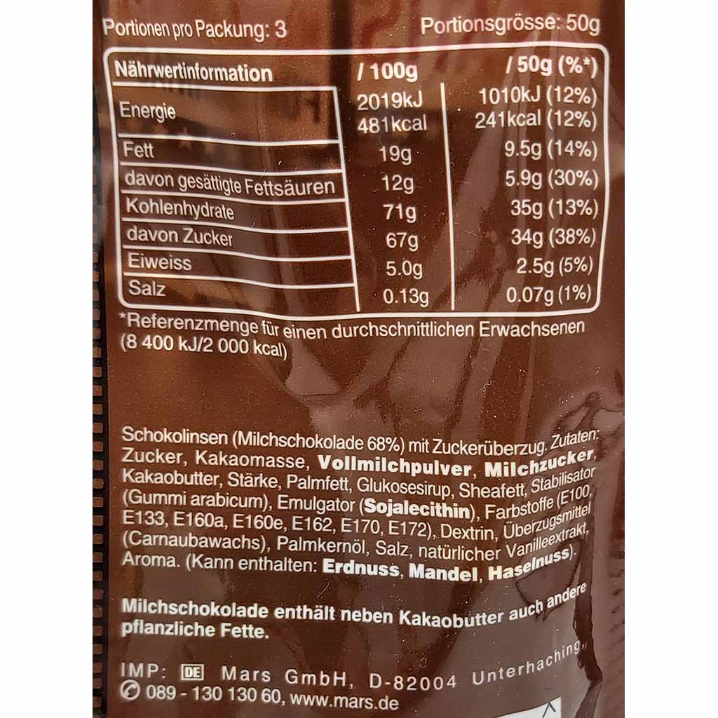  M&M's Chocolate 150g   EAN 5000159471725