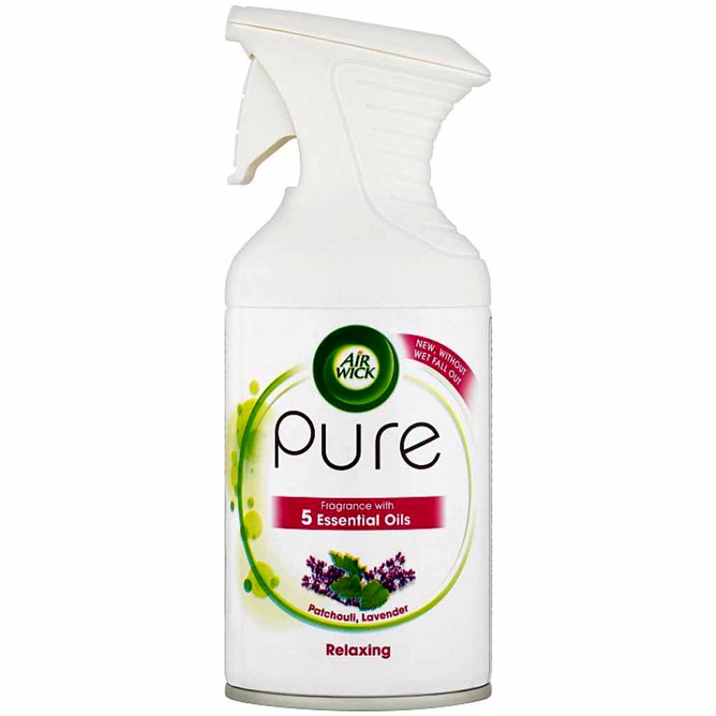 6x Air Wick Duftspray Pure Patchouli Lavendel 250ml = 1500ml
