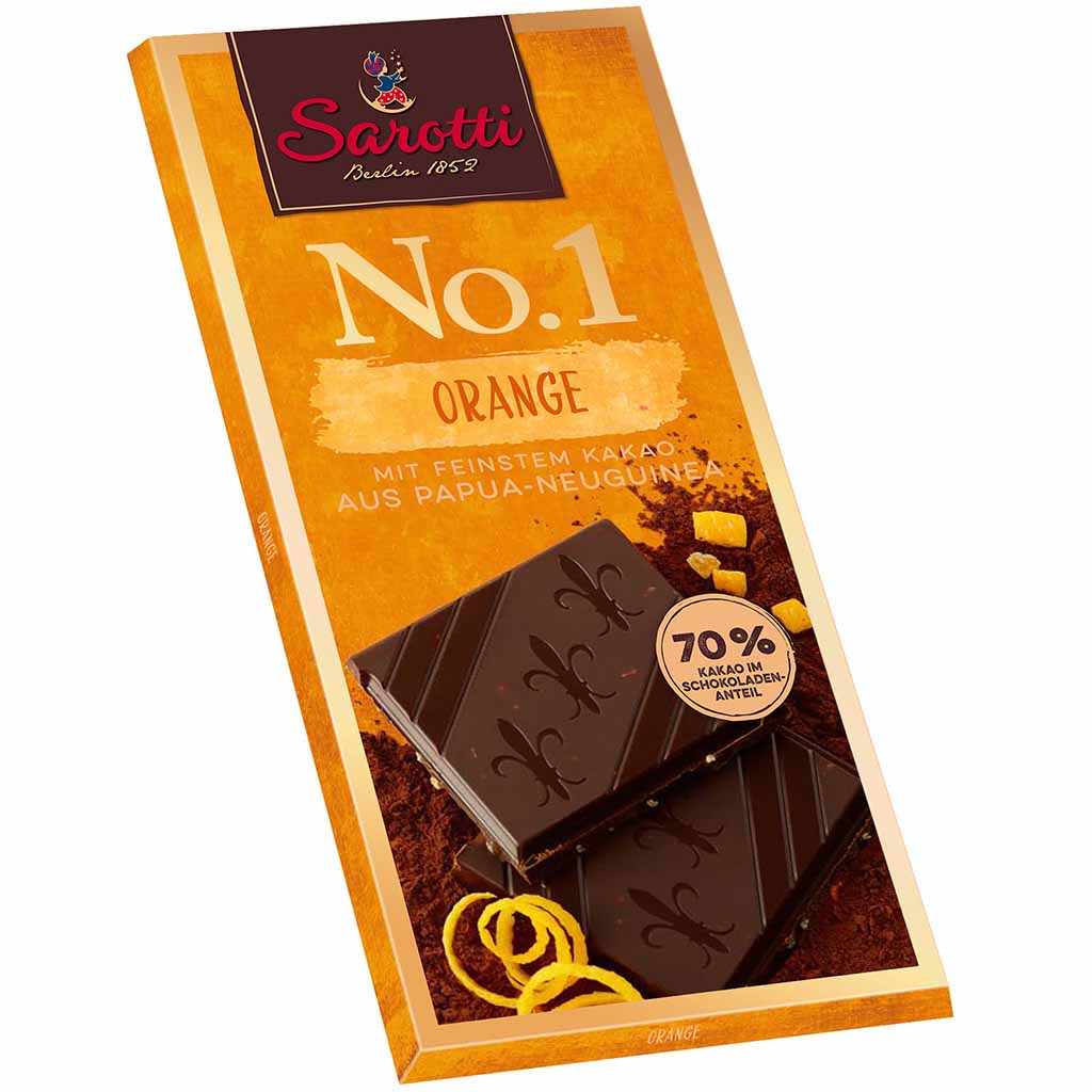 Sarotti Tafelschokolade No.1 Orange 70% 100g MHD:20.3.25
