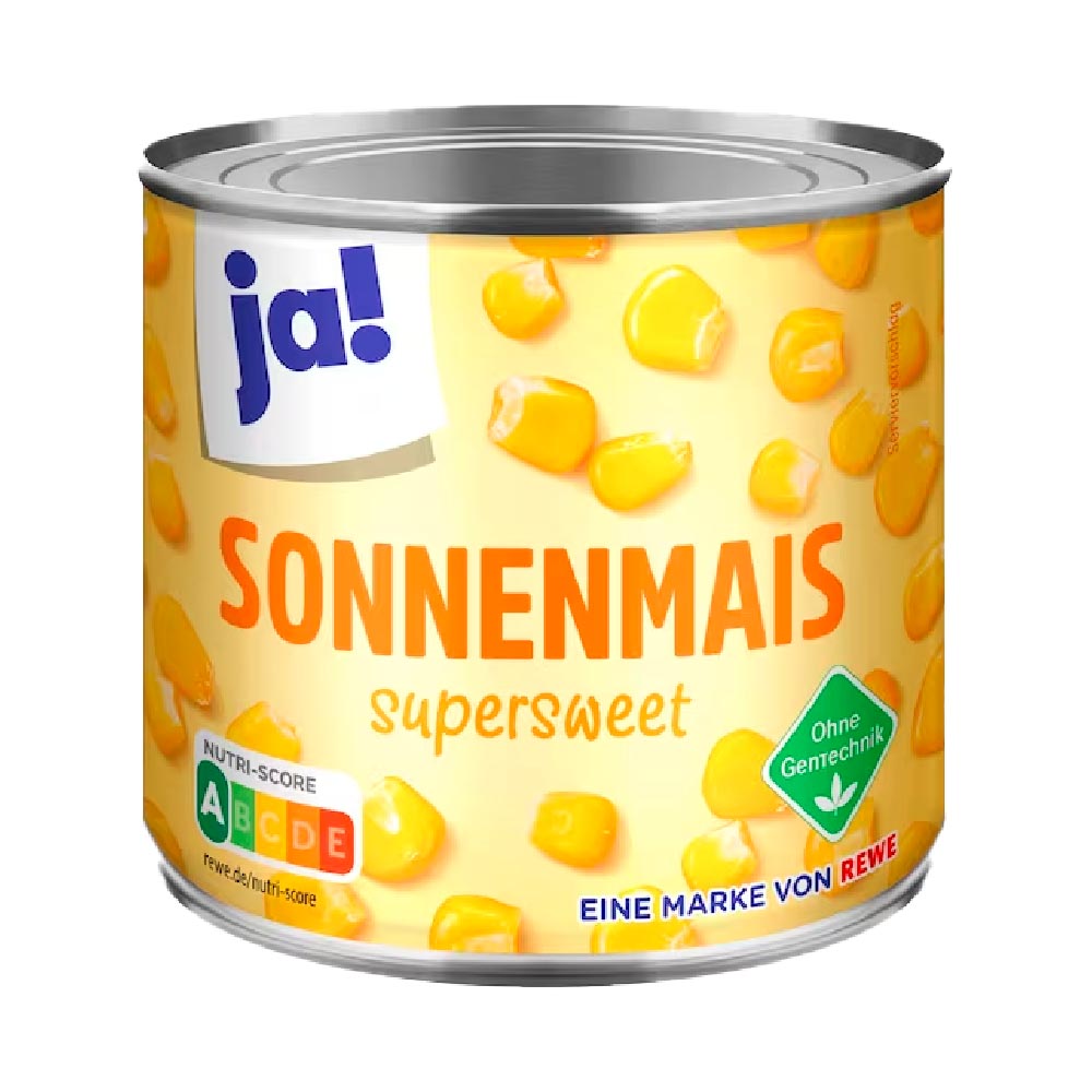 ja! Super Sweet Gemüsemais 285g MHD:27.8.26